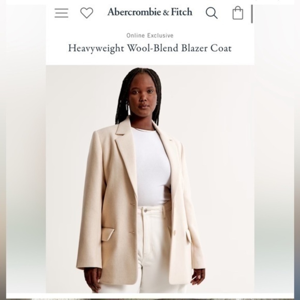 Abercrombie & fitch wool jacket
